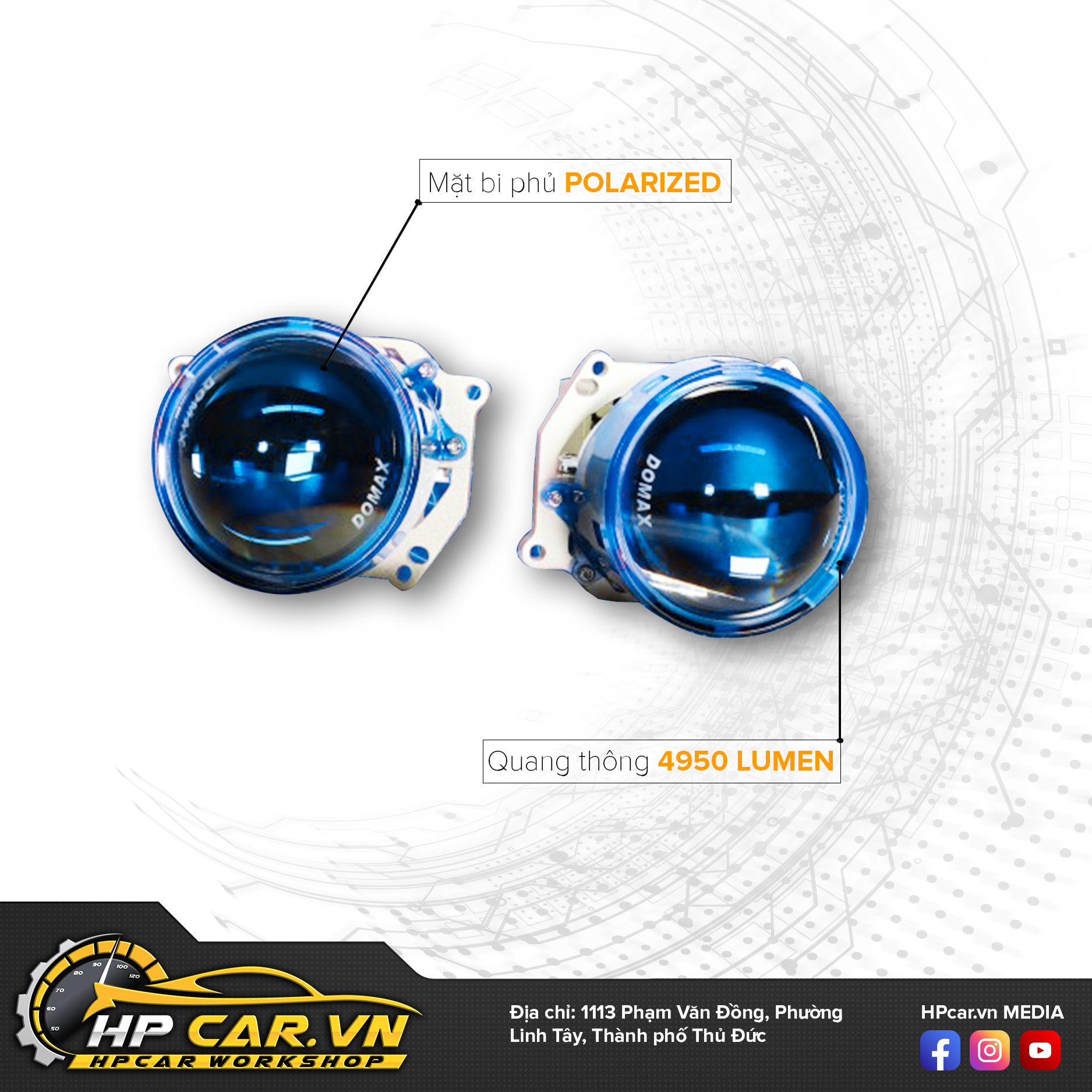 BI CẦU AOZOOM DOMAX X LED PRO 6 BI X LED PRO DOMAX LIGHT 3