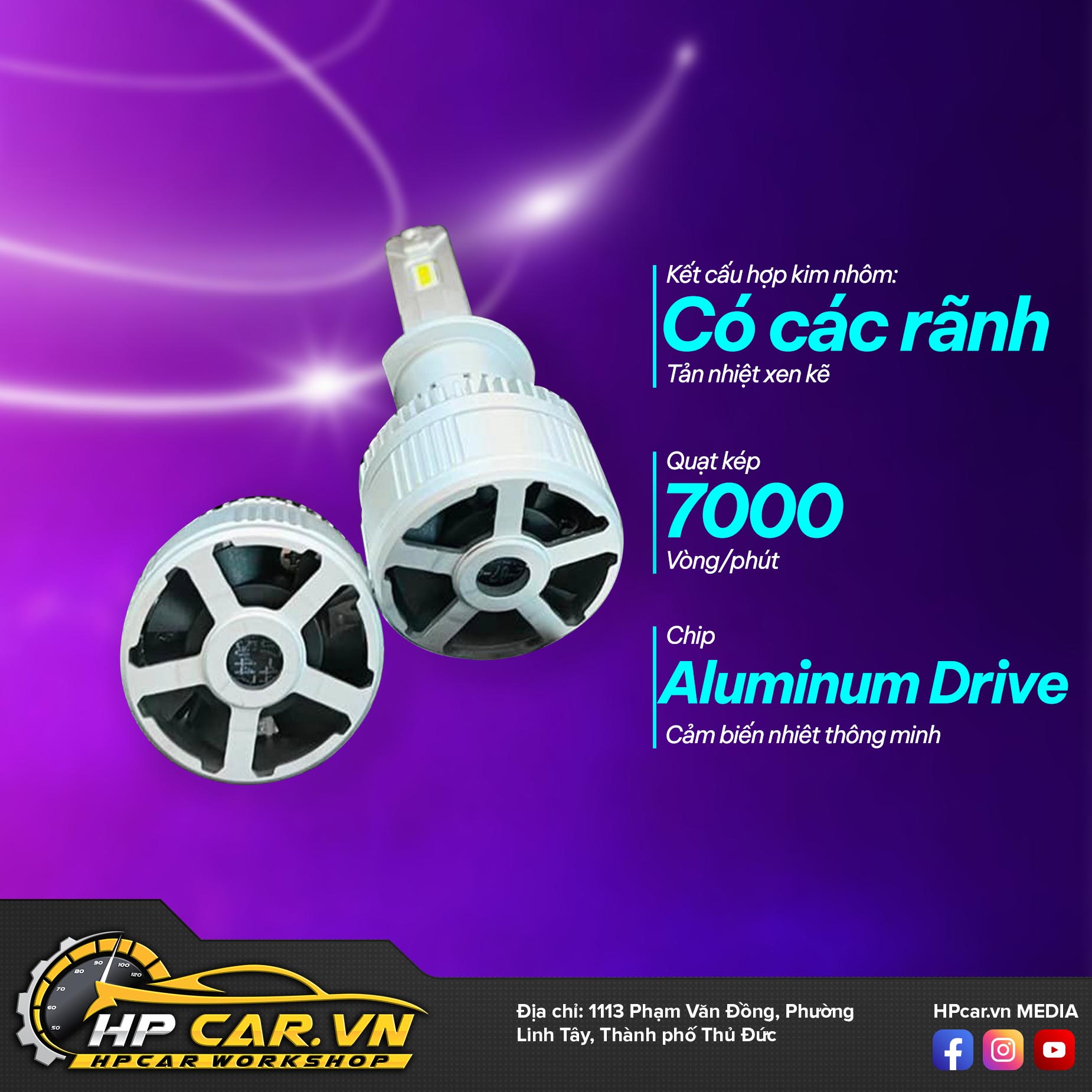 BÓNG ĐÈN LED ALADIN AOZOOM 6 aladin domax light 3