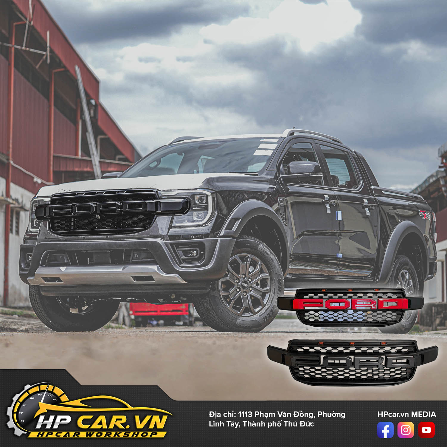 ĐỒ CHƠI TRANG TRÍ FORD RANGER 2023 6 mat galang ford ranger 2023