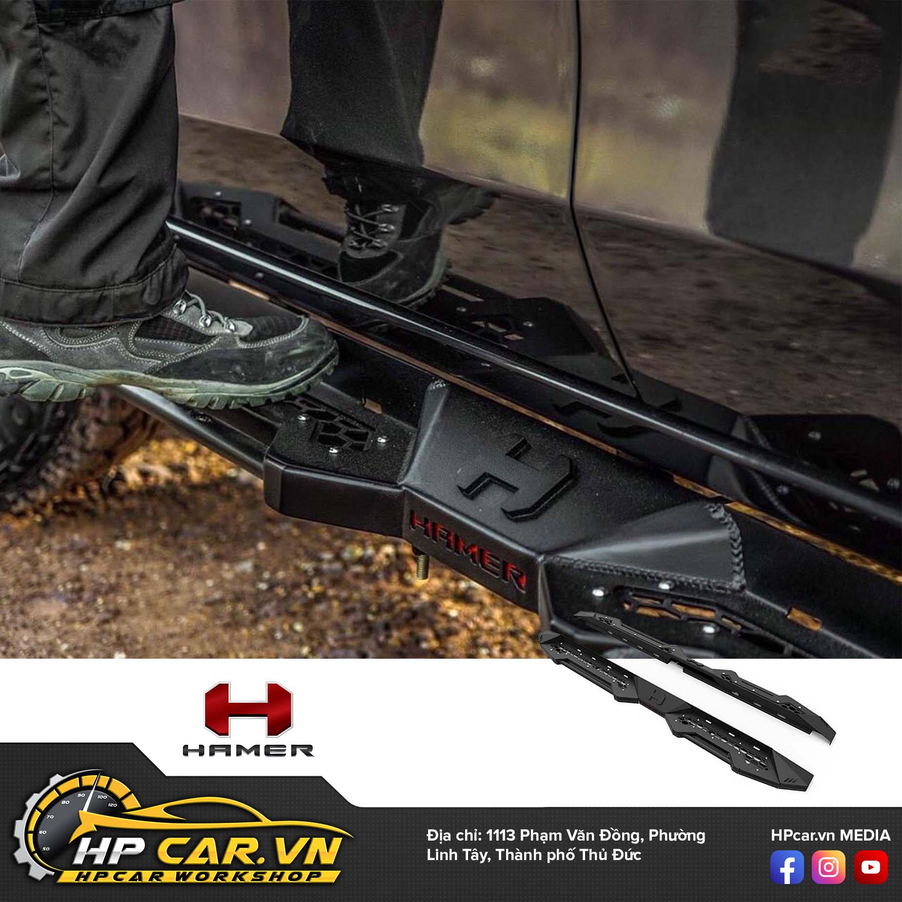 BỆ BƯỚC CHÂN HAMER SHADOW 5 BE BUOC HAMER SHADOW 2