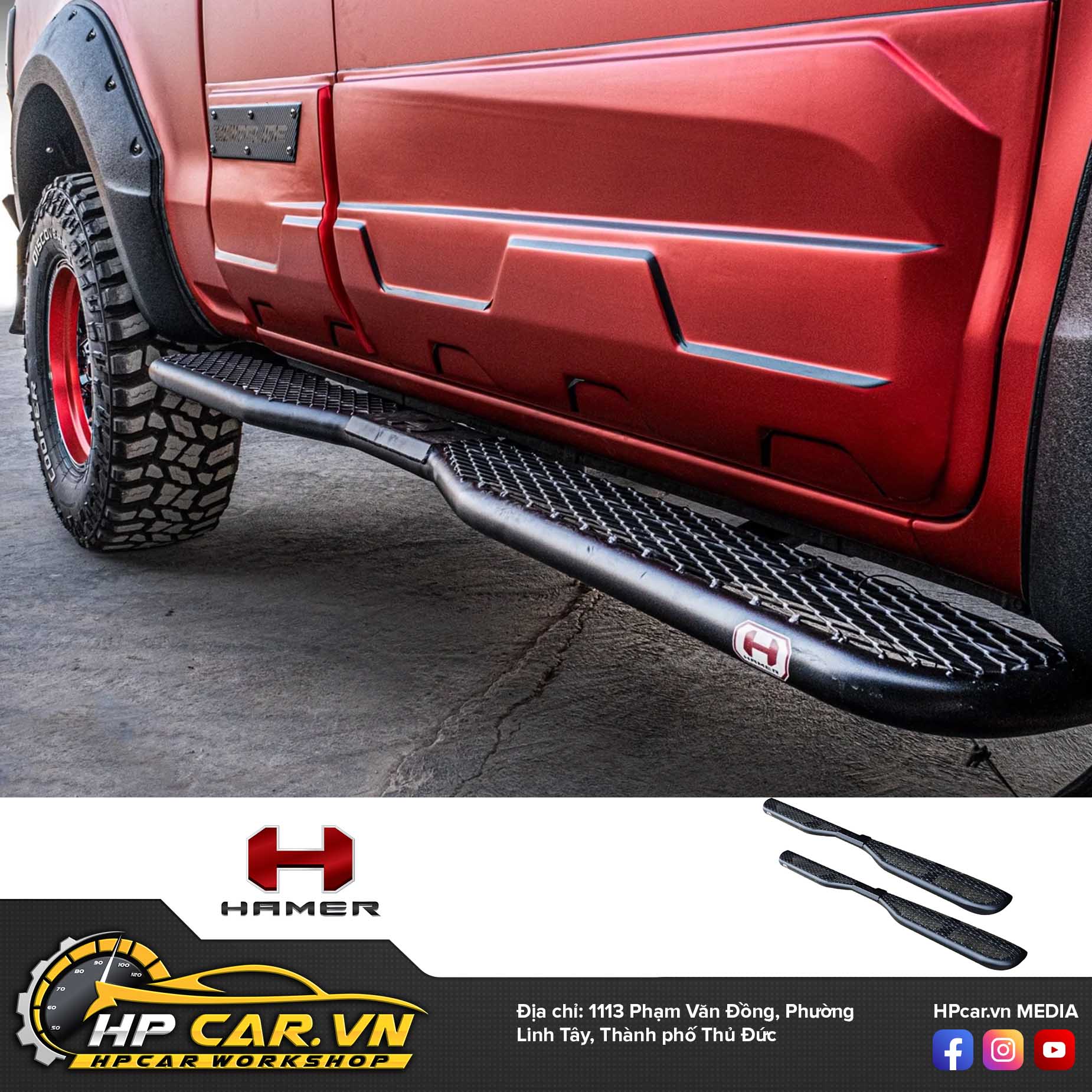 BỆ BƯỚC HAMER SM102 5 thong so cua be buoc hamer sm102 side step