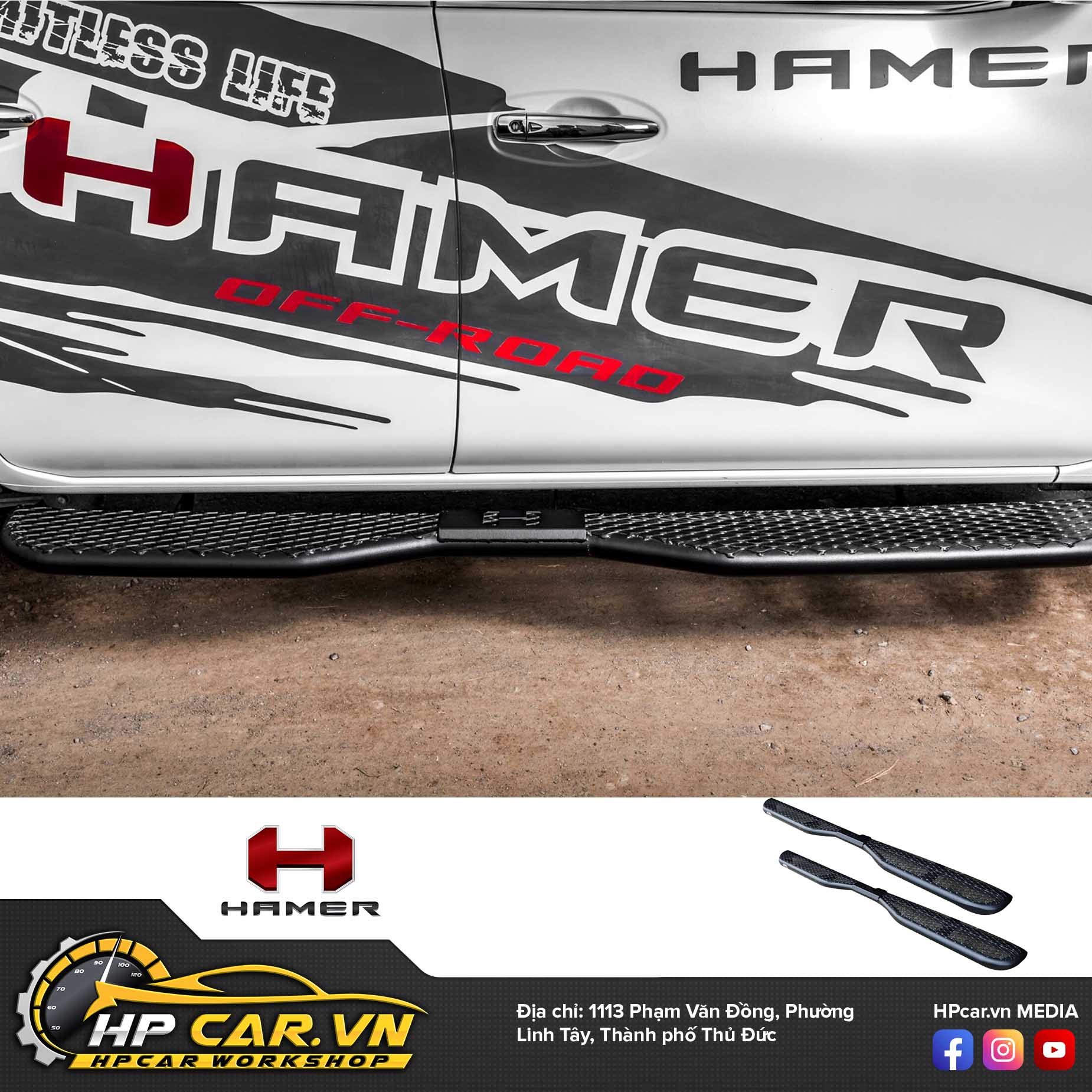 BỆ BƯỚC HAMER SM102 3 be buoc hamer sm102 side step