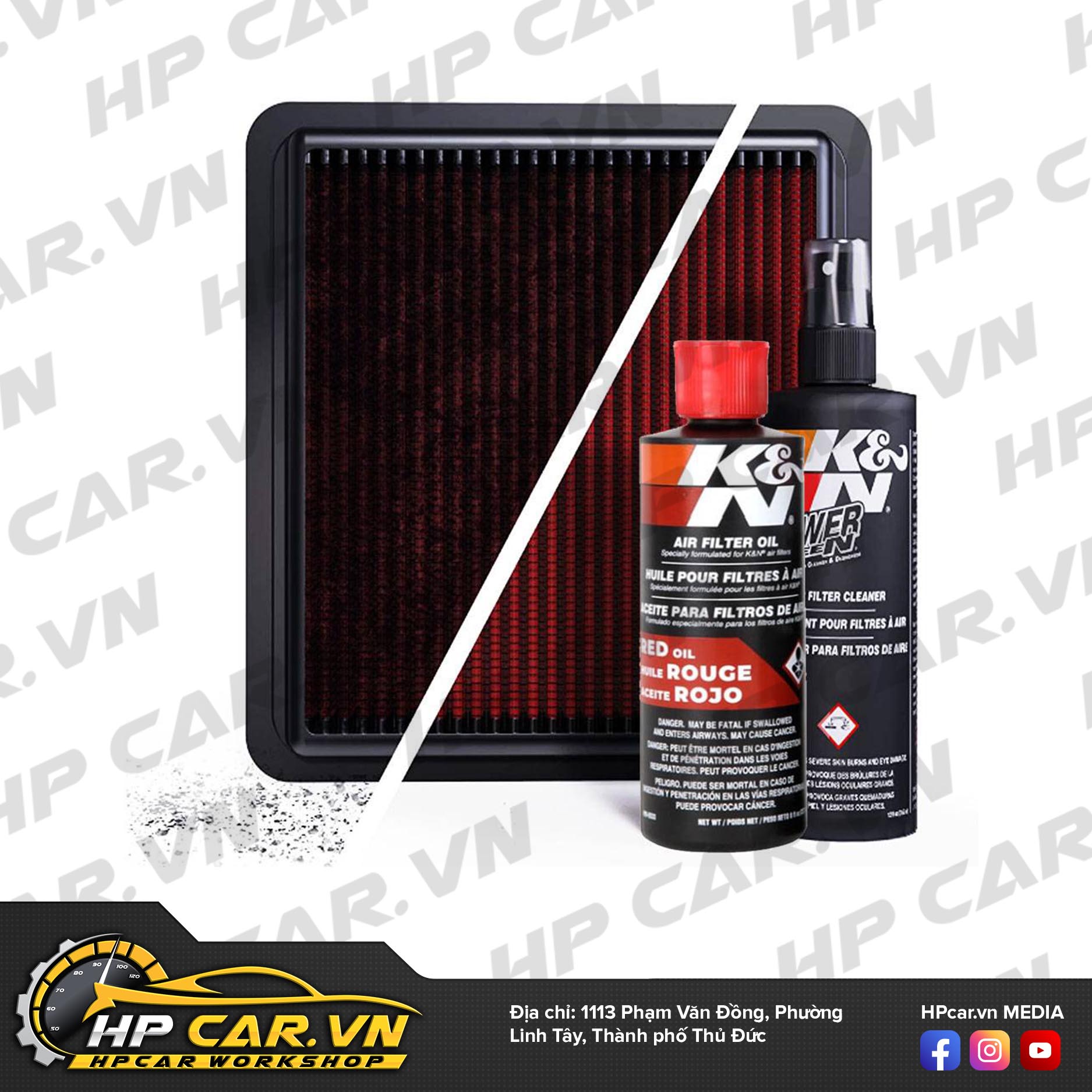 BỘ VỆ SINH LỌC GIÓ K&N 99-5050 3 bo ve sinh loc gio k n 99 5050