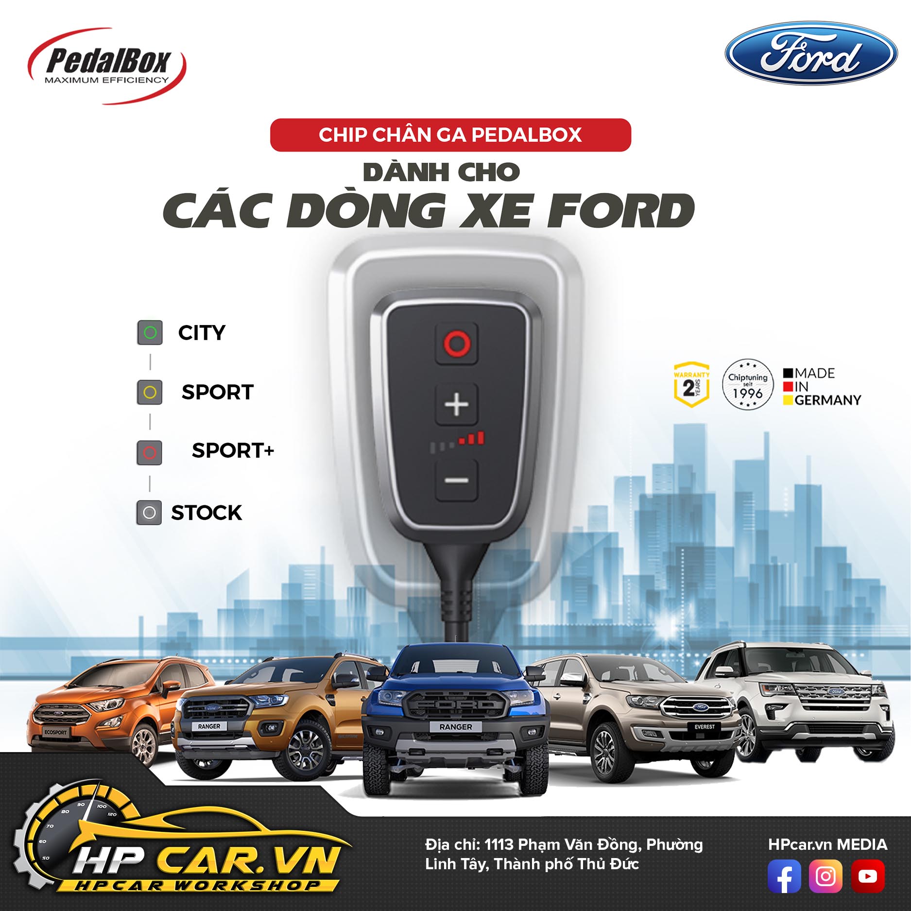 CHÍP CHÂN GA PEDALBOX DÒNG XE FORD 3 chip chan ga pedalbox