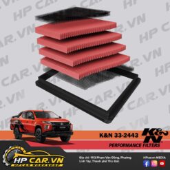 LỌC GIÓ K&N 33-2443 CHO MITSUBISHI TRITON & PAJERO SPORT 12 loc gio k n 33 2443 cho mitsubishi triton pajero sport 2