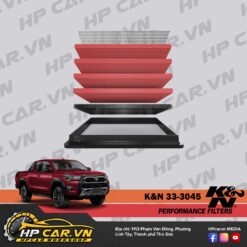 LỌC GIÓ K&N 33-3045 CHO TOYOTA HILUX & TOYOTA FORTUNER 11 loc gio k n 33 3045 cho toyota hilux toyota fortuner 1