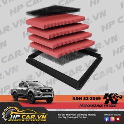 LỌC GIÓ K&N 33-3059 CHO NISSAN NAVARA 12 loc gio k n 33 3059 cho nissan navara 2