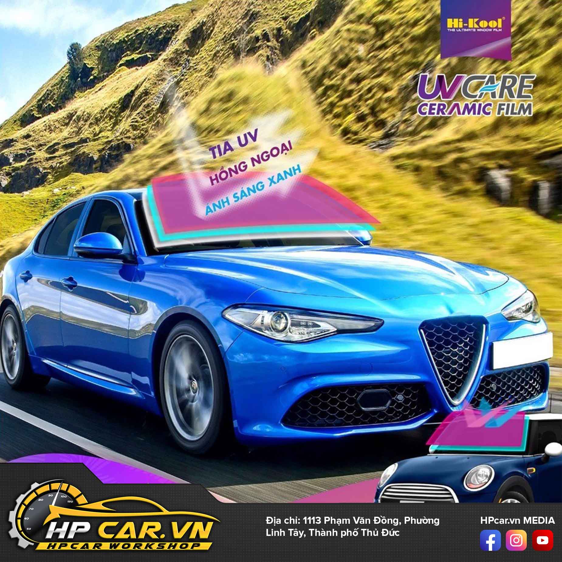 PHIM CÁCH NHIỆT HI-KOOL 3 phim cach nhiet hi-kool