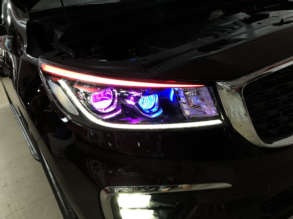 Độ xe Kia 2 do den xe kia