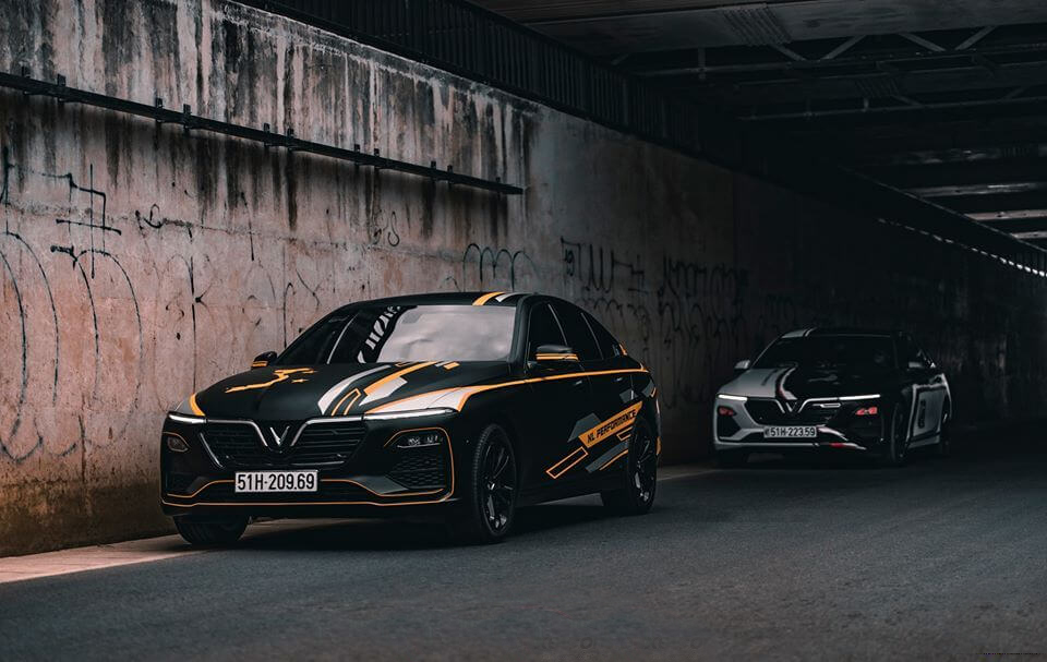 Độ xe Vinfast 12 do hieu suat vinfast