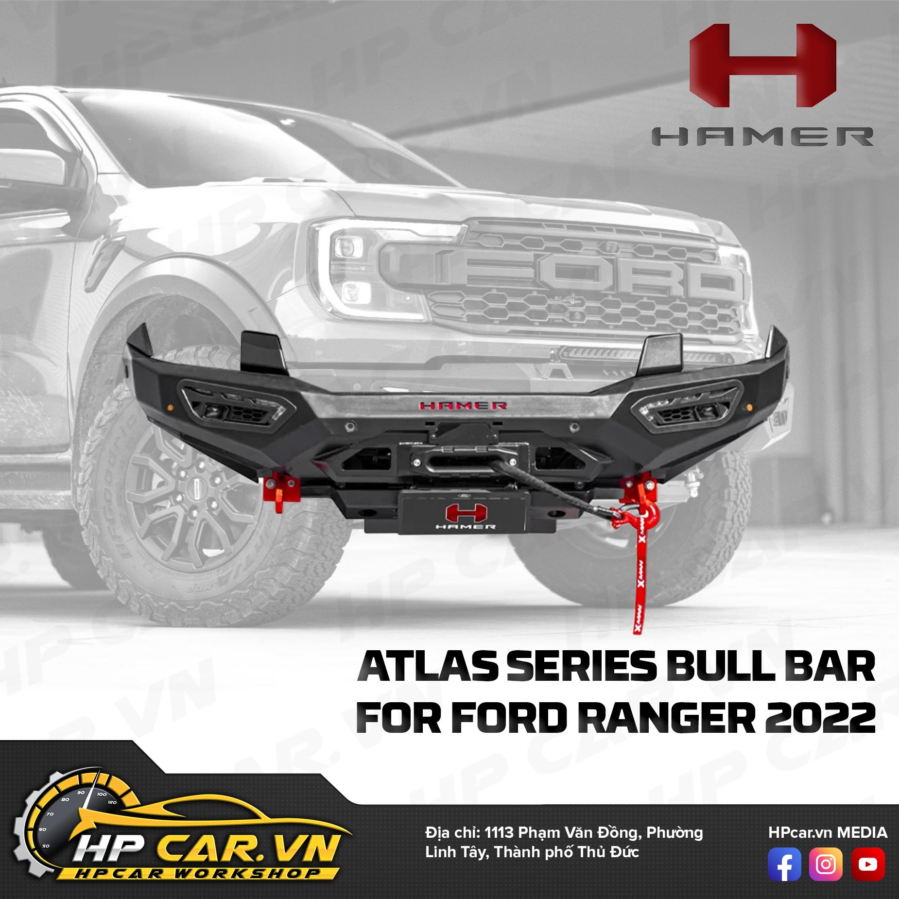 ATLAS SERIES BULL BAR FOR FORD RANGER 2022 4 ATLAS SERIES BULL BAR FOR FORD RANGER 2022