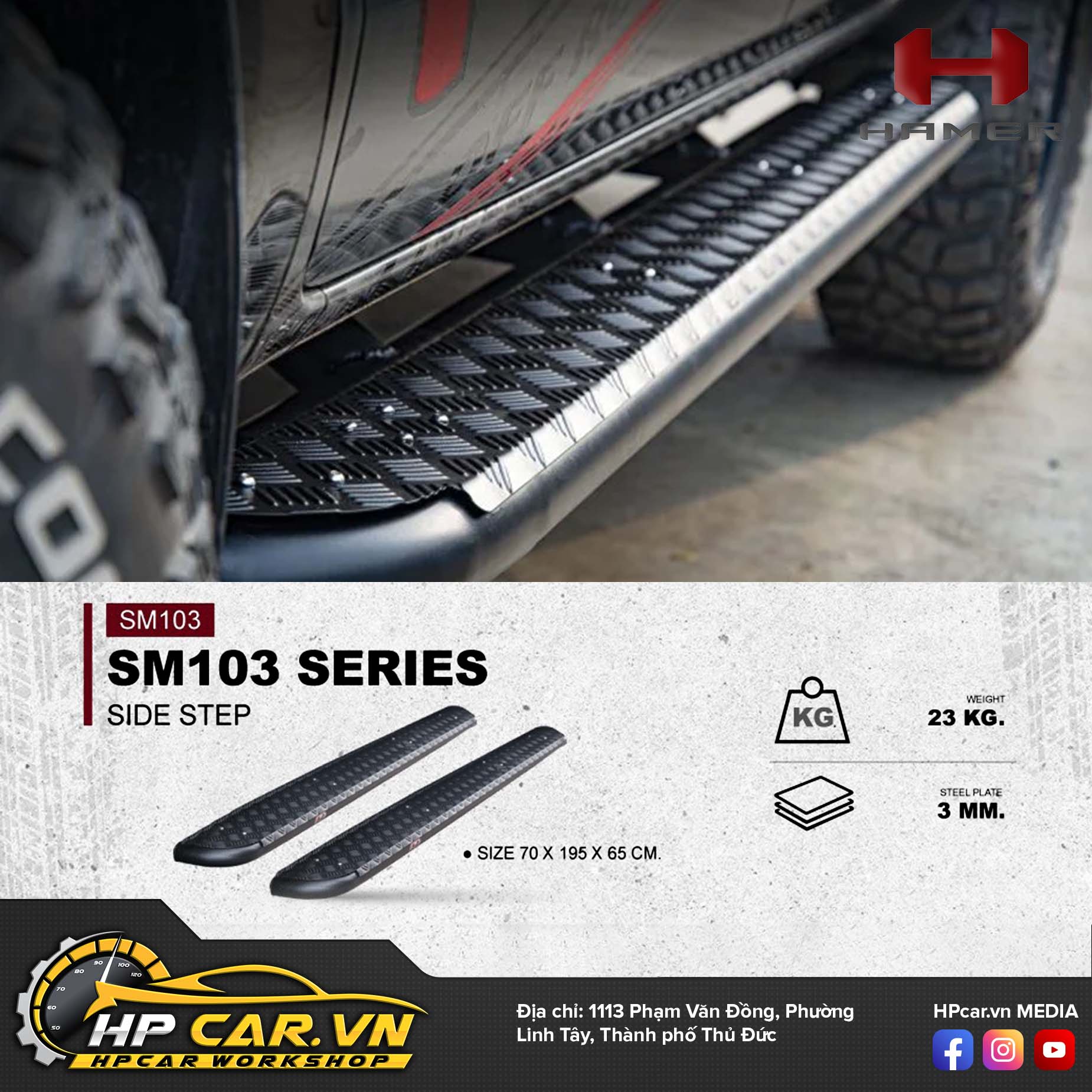 BỆ BƯỚC CHÂN SM103 HAMER 5 BỆ BƯỚC CHÂN SM103 HAMER