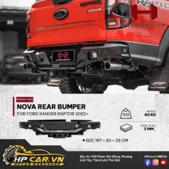 NOVA REAR BUMPER FOR FORD RANGER RAPTOR 2022+ 10 NOVA REAR BUMPER FOR FORD RANGER RAPTOR 2022+