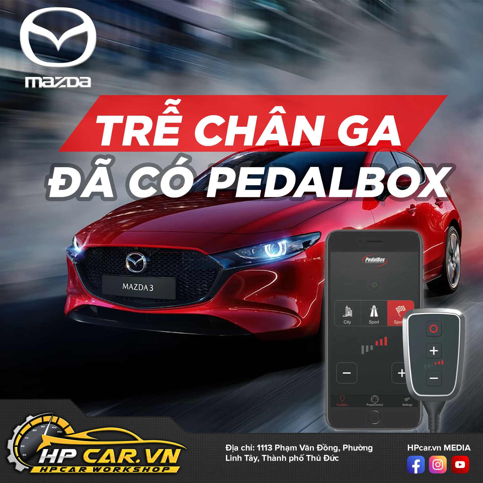 CHÍP CHÂN GA PEDALBOX DÒNG XE MAZDA 6 CHÍP CHÂN GA PEDALBOX DÒNG XE MAZDA