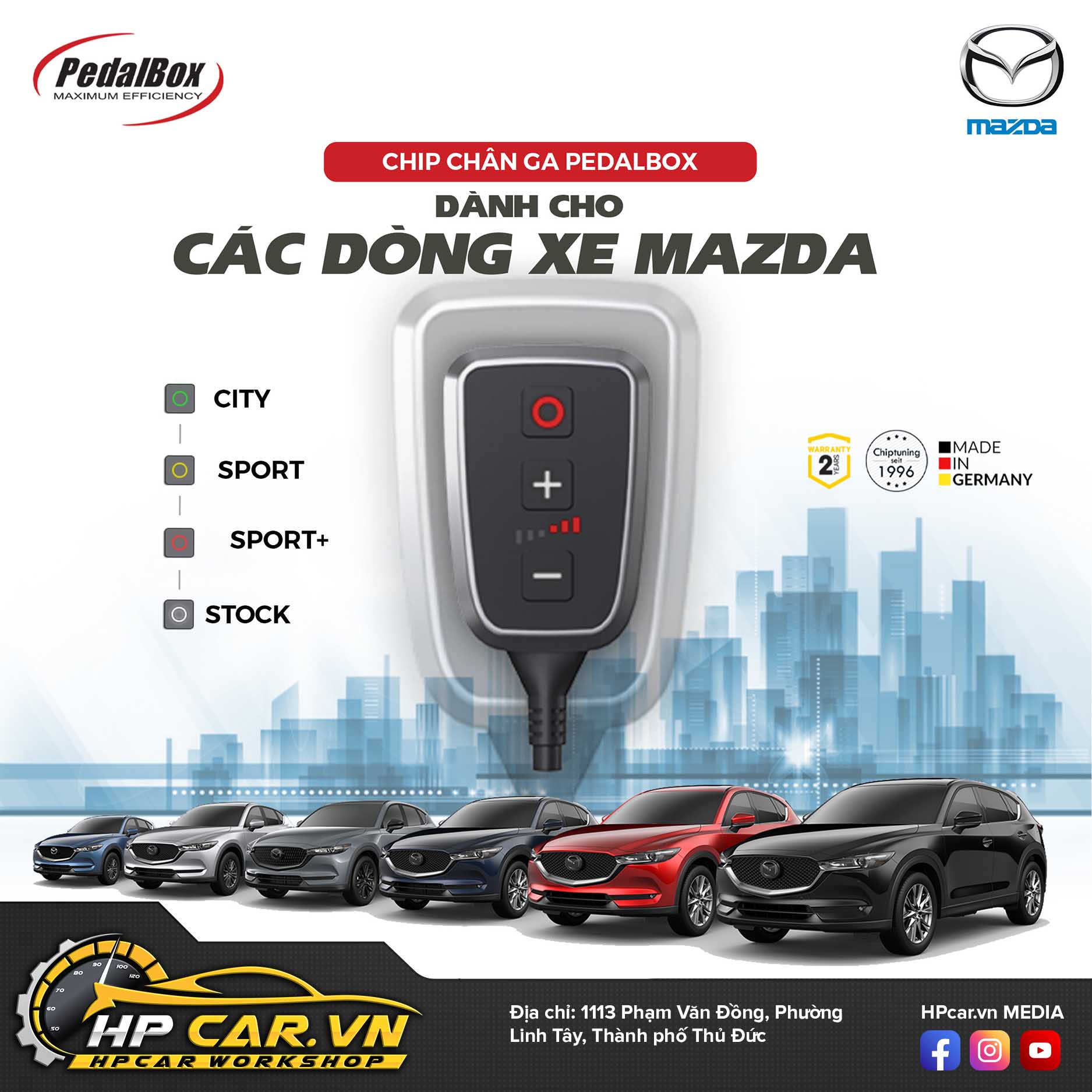 CHÍP CHÂN GA PEDALBOX DÒNG XE MAZDA 4 CHÍP CHÂN GA PEDALBOX DÒNG XE MAZDA