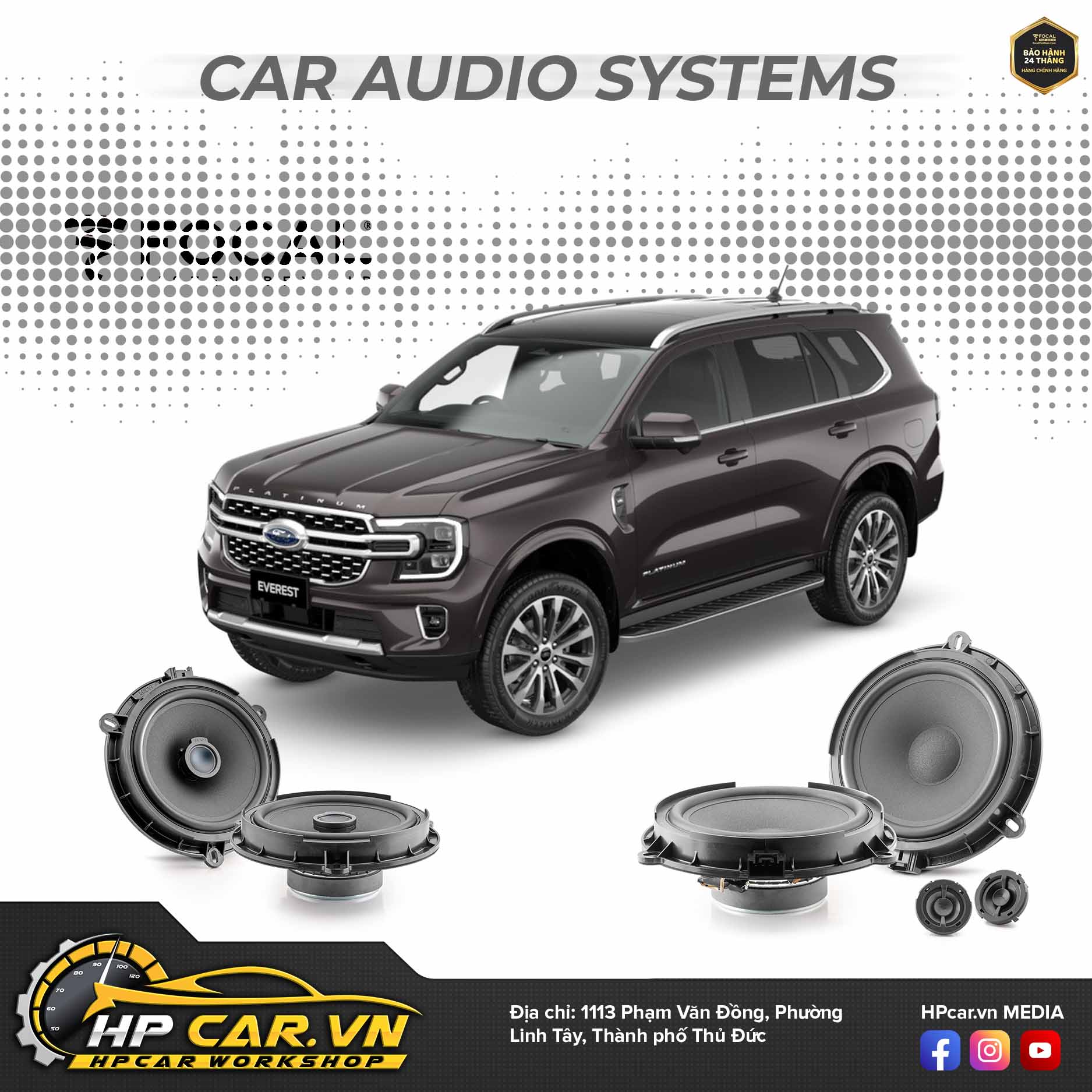 Focal inside Ford Everest 5 Focal inside Ford Everest chính hãng