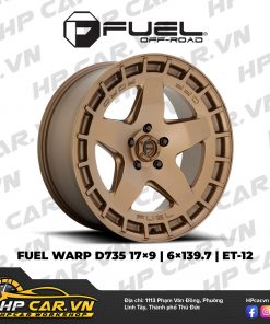 FUEL WARP D735 17×9 6×139.7 ET-12 14 FUEL WARP D735
