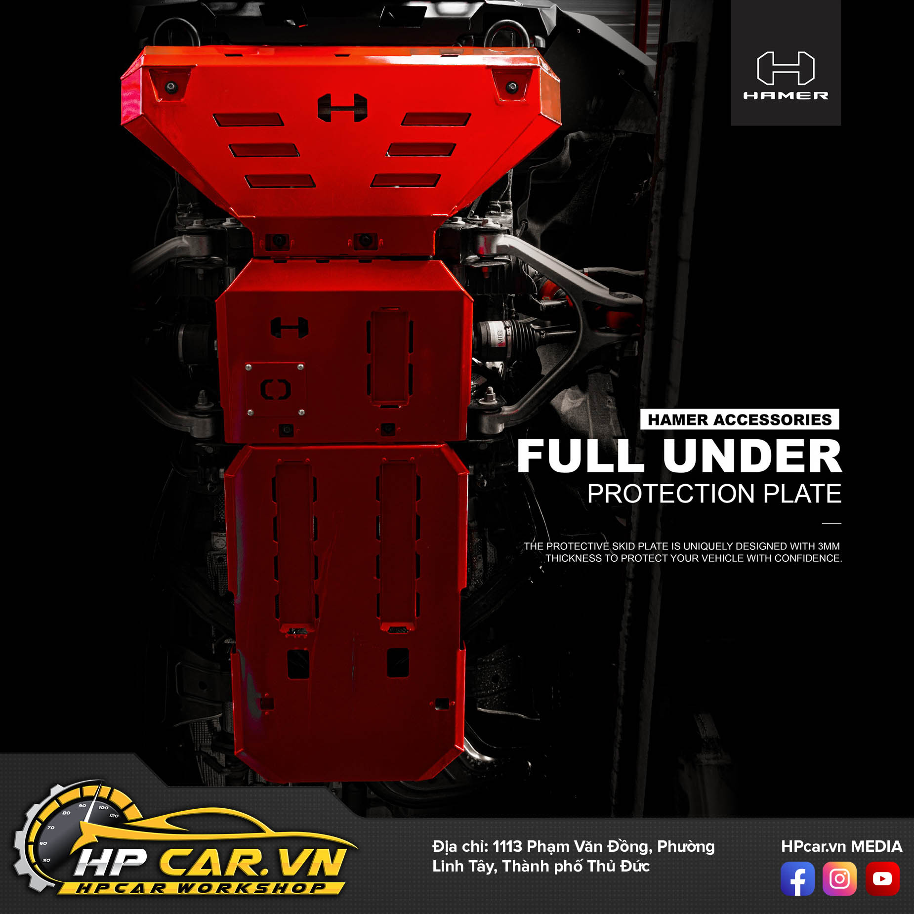 FULL UNDER PROTECTION PLATES FOR FORD RANGER RAPTOR 2022+ 5 FULL UNDER PROTECTION PLATES FOR FORD RANGER RAPTOR 2022+