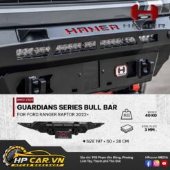 GUARDIANS SERIES BULL BAR FOR FORD RANGER RAPTOR 2022+ 11 GUARDIANS SERIES BULL BAR FOR FORD RANGER RAPTOR 2022+