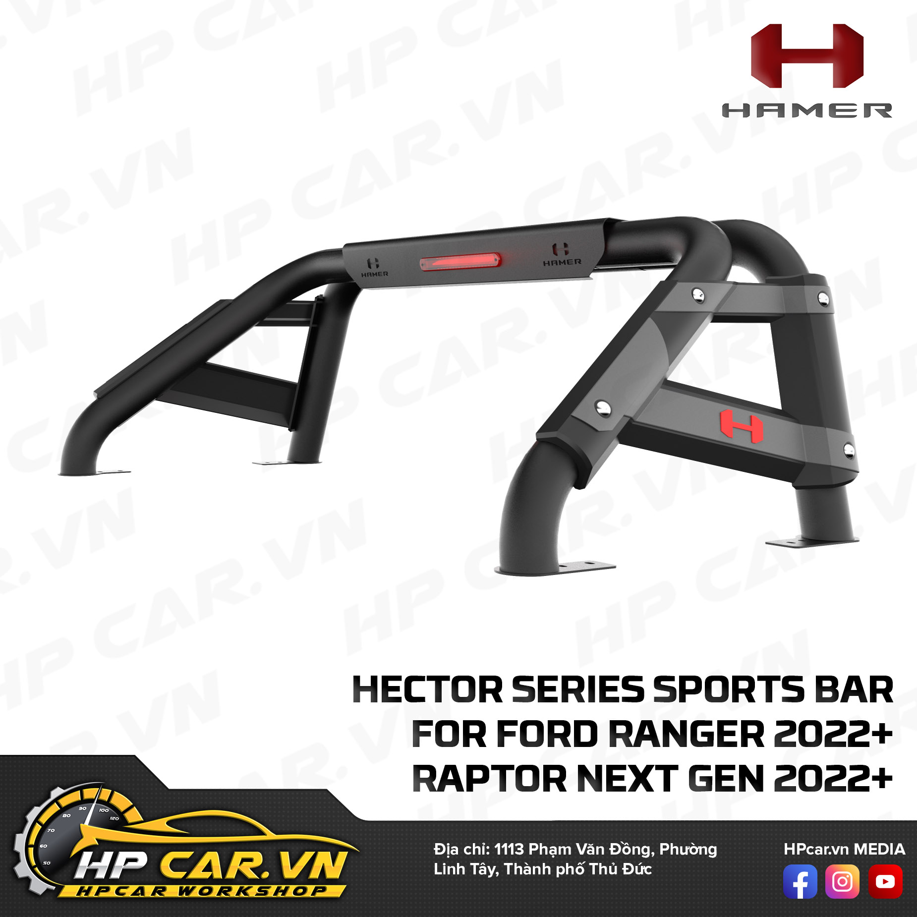 HECTOR SERIES SPORTS BAR FOR FORD RANGER 2022- RAPTOR NEXT GEN 2022 5 HECTOR SERIES SPORTS BAR FOR FORD RANGER 2022- RAPTOR NEXT GEN 2022