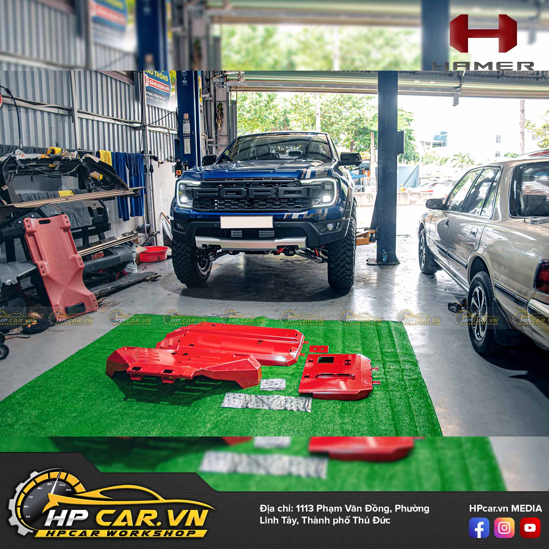 FULL UNDER PROTECTION PLATES FOR FORD RANGER RAPTOR 2022+ 7 FULL UNDER PROTECTION PLATES FOR FORD RANGER RAPTOR 2022+