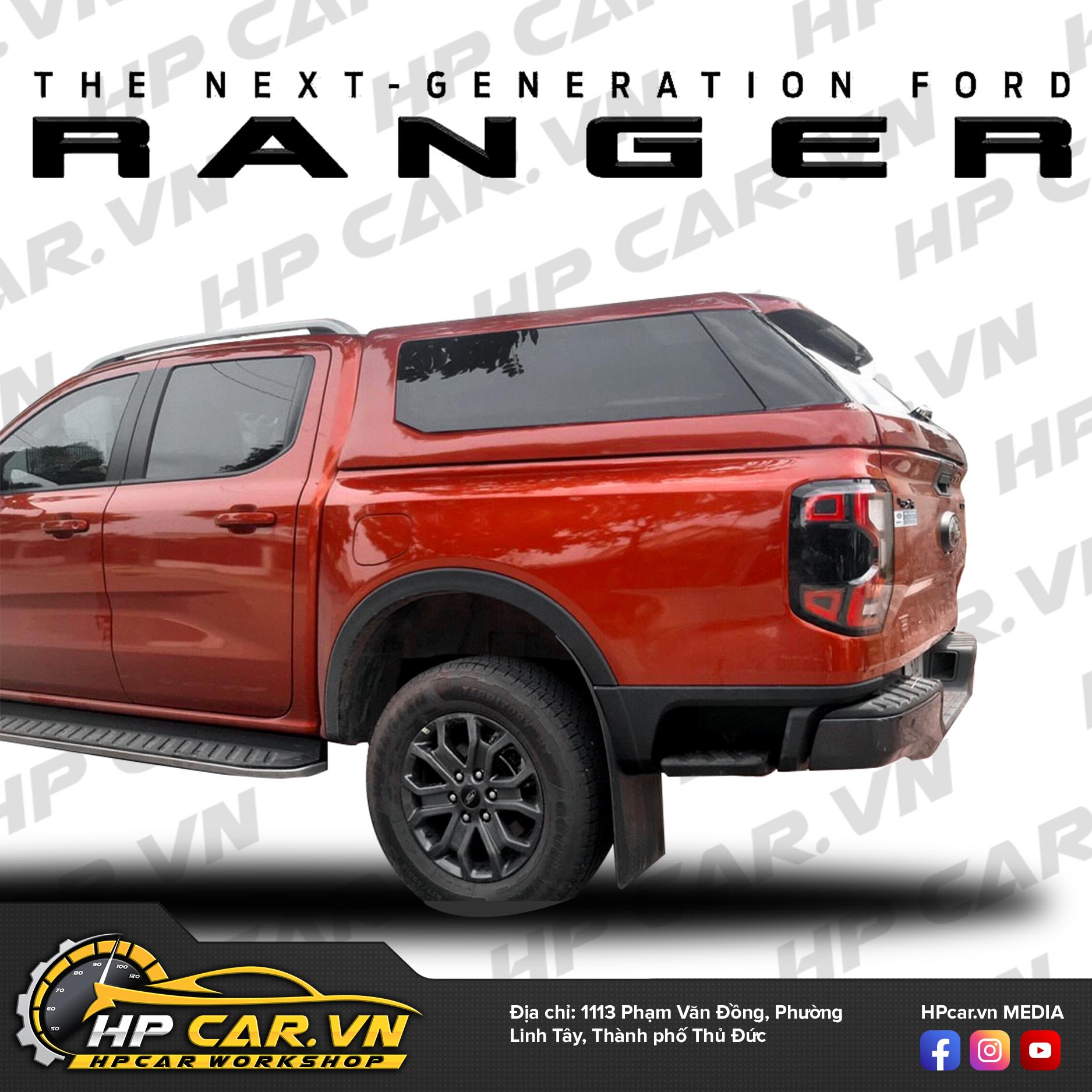 Nắp thùng cao Ford Ranger 2023 4 Nắp thùng cao Ford Ranger 2023