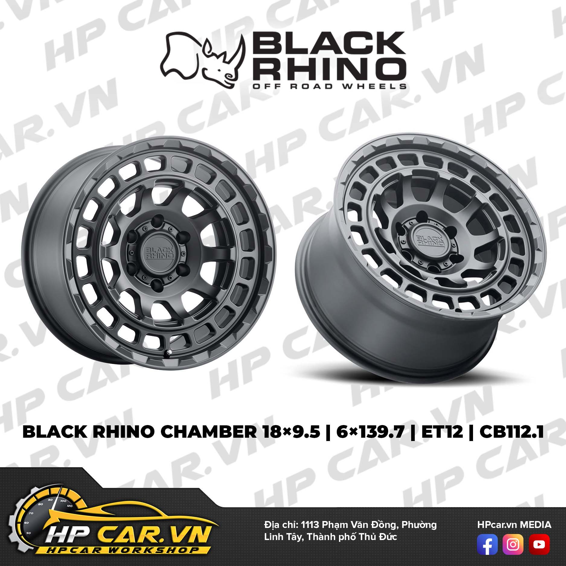 MÂM BLACK RHINO CHAMBER 18×9.5 6×139.7 ET12 CB112.1 4 MÂM BLACK RHINO CHAMBER 18×9.5 6×139.7 ET12 CB112.1