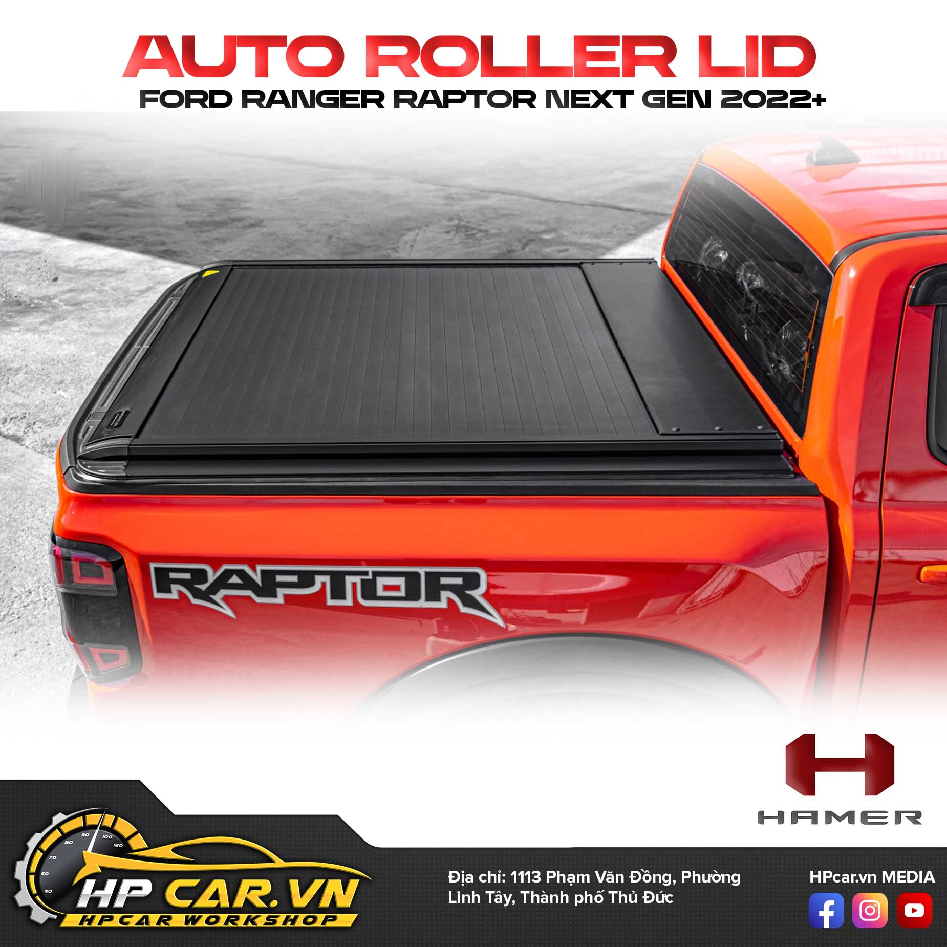 NẮP THÙNG AUTO ROLLER LID FORD RAPTOR NEXT GEN 2022+ 7 NẮP THÙNG AUTO ROLLER LID FORD RAPTOR NEXT GEN 2022+