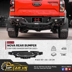 NOVA REAR BUMPER FOR FORD RANGER RAPTOR 2022+ 11 NOVA REAR BUMPER FOR FORD RANGER RAPTOR 2022+