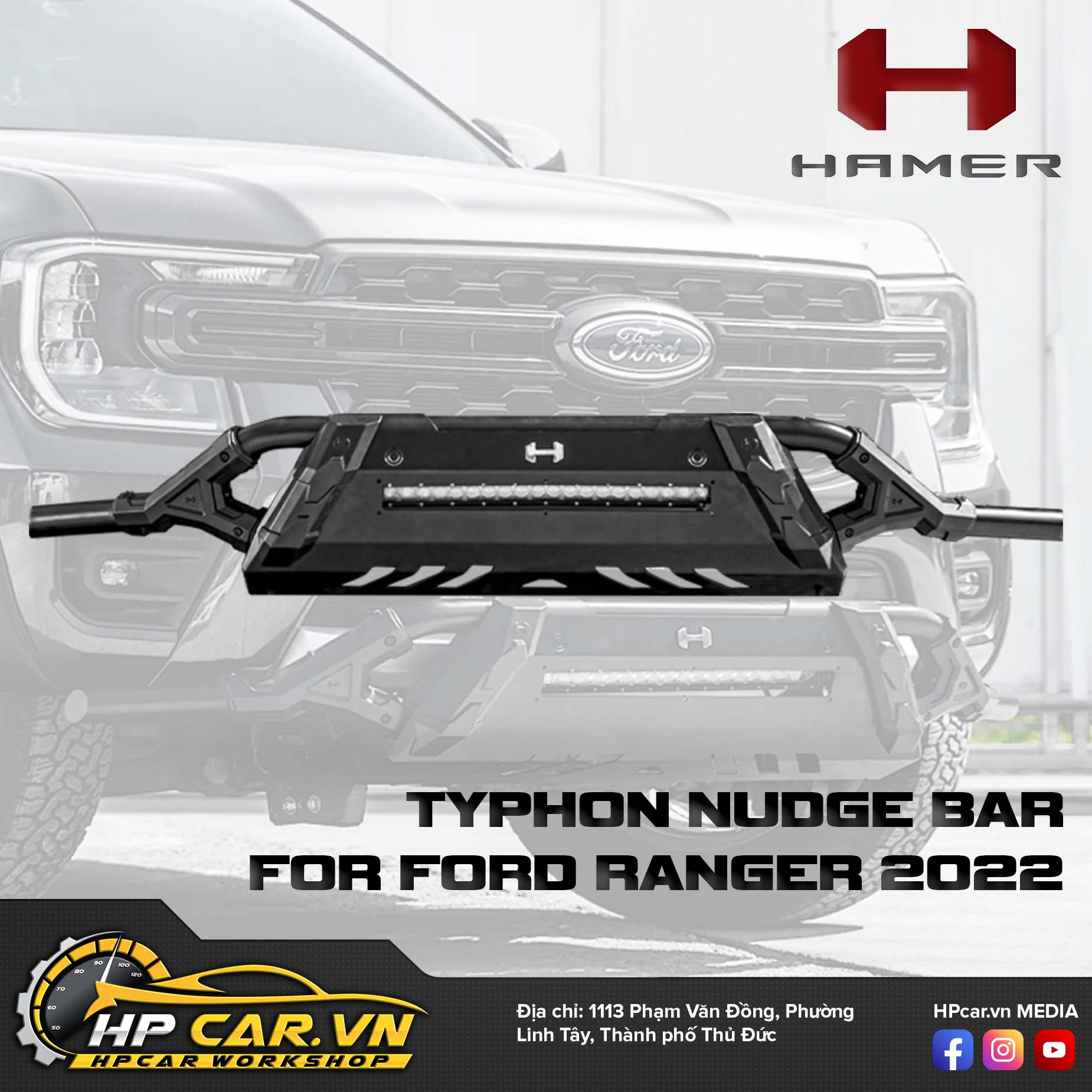 TYPHON NUDGE BAR FOR FORD RANGER 2022 4 TYPHON NUDGE BAR FOR FORD RANGER 2022